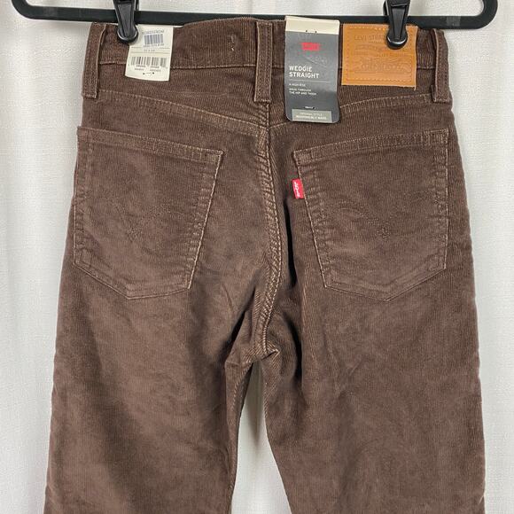 Levi’s Brown Corduroy Wedgie Straight Pants Sz.25 NWT - Picture 11 of 15